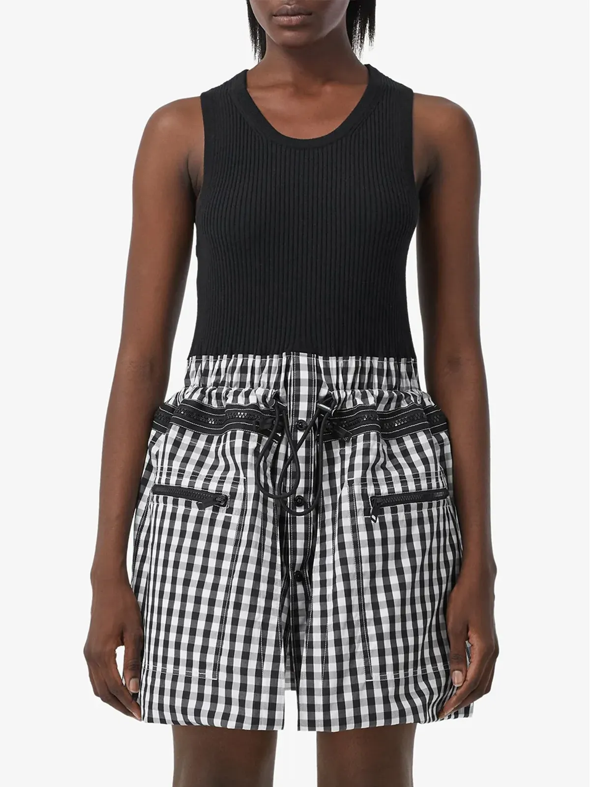 Burberry ギンガムループバックドレス - 画像3
