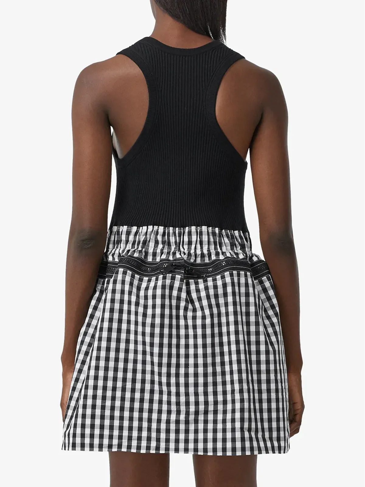 Burberry ギンガムループバックドレス - 画像4
