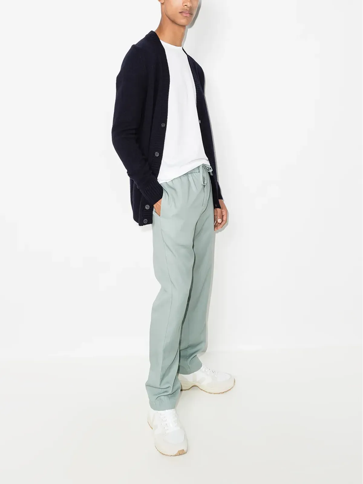 Sunspel ロングスリーブTシャツ - ホワイト - 画像5
