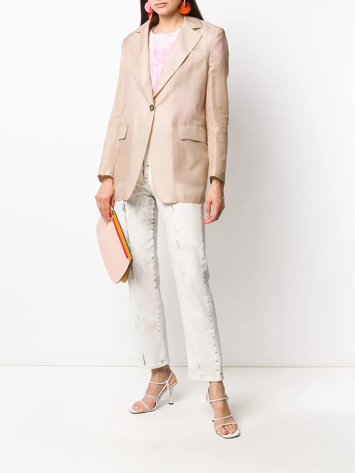 MSGM シングルブレスト ボックスジャケット - 画像2