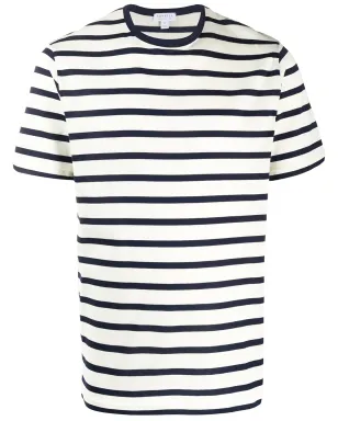 Sunspel ストライプ入り クルーネック Tシャツ - サムネイル1
