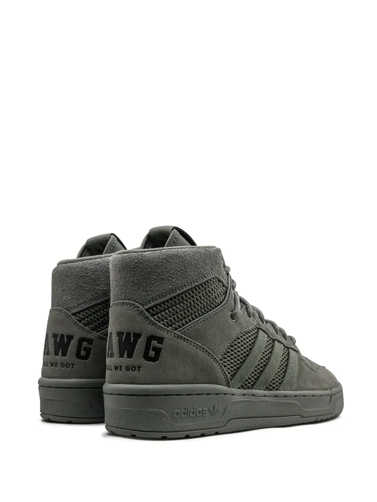 adidas × Fat Tiger Workshop Rivalry Hi「All We Got」グリーン スニーカー - 画像3
