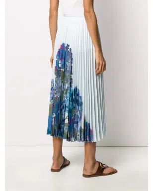 Valentino Garavani 花柄プリーツミディスカート - サムネイル4