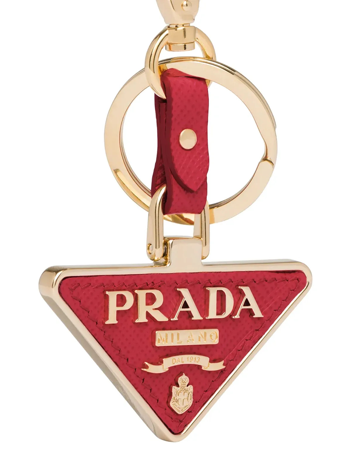 Prada トライアングルロゴ キーホルダー - 画像2