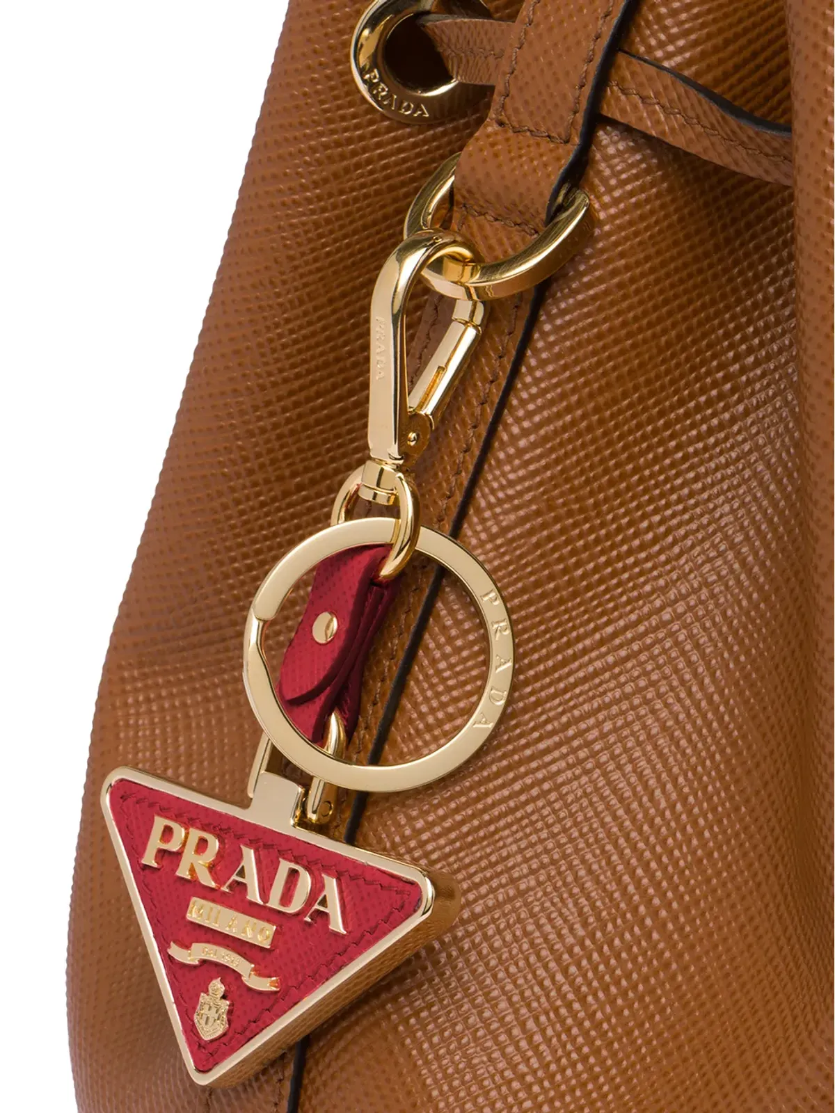 Prada トライアングルロゴ キーホルダー - 画像3
