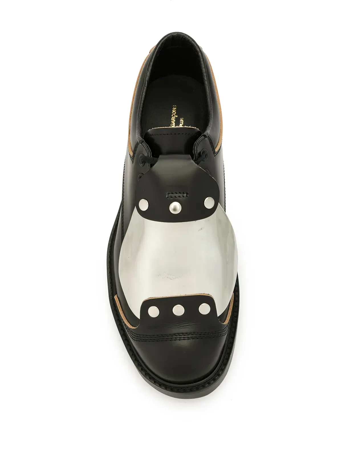 Comme des Garçons Homme Plus コントラストパネル レースアップシューズ - 画像4