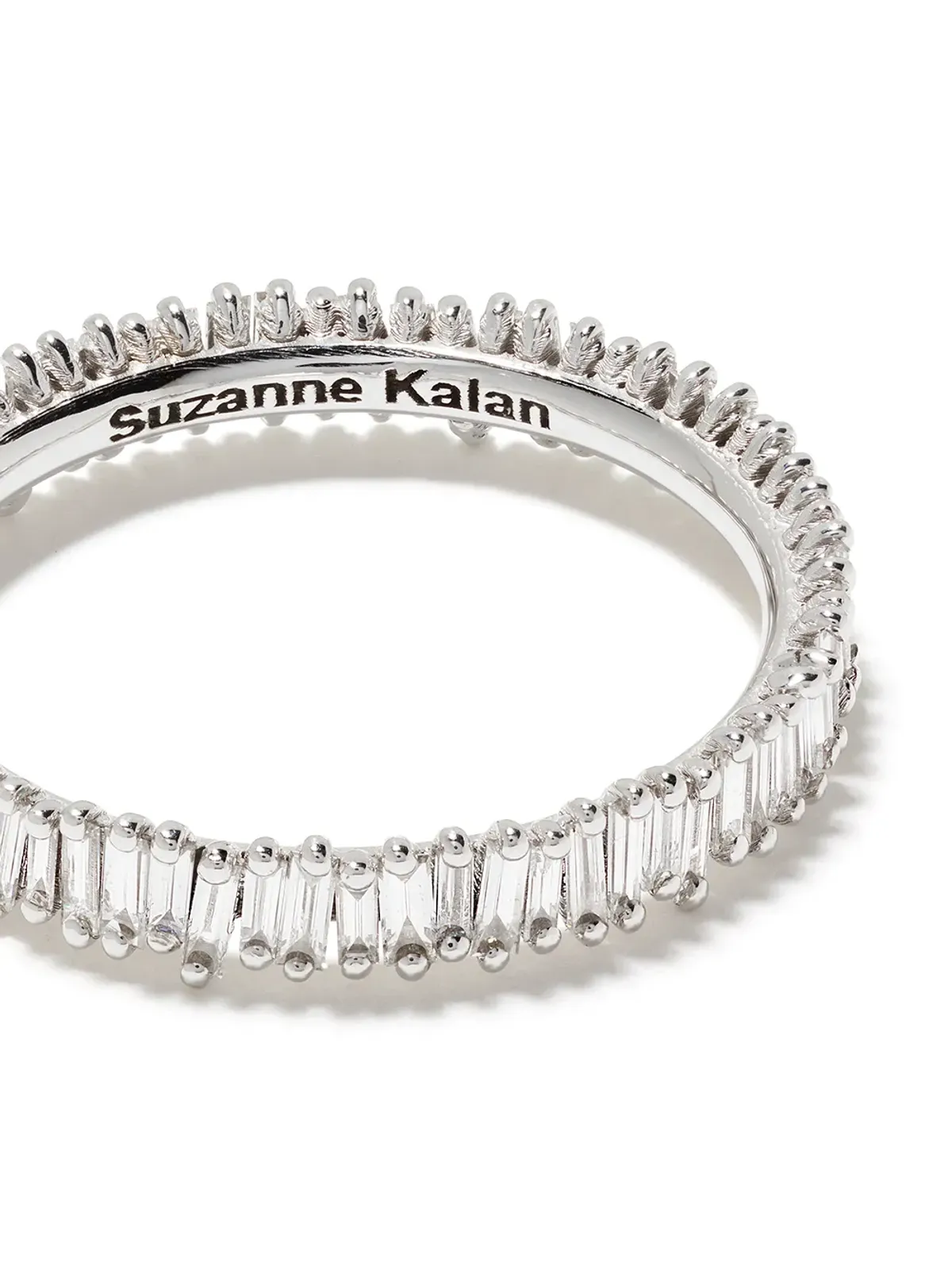 Suzanne Kalan 18Kホワイトゴールド ミニ クラシック ファイヤーワークス ダイヤモンド エタニティ バンド - Silver - 画像4