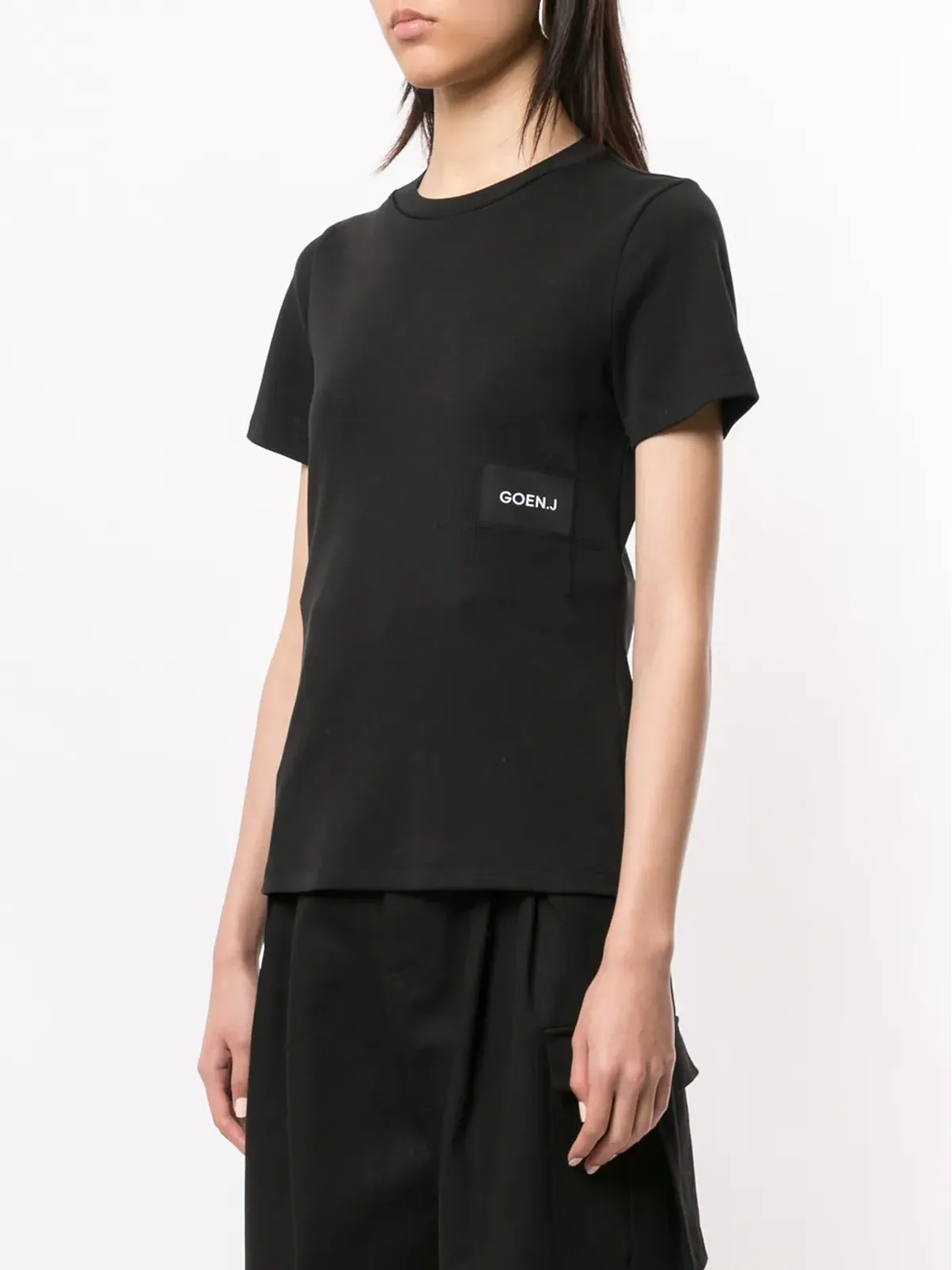 Goen.J ロゴパッチTシャツ - 画像3