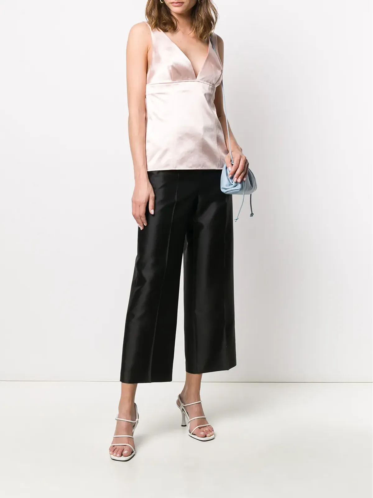 Givenchy ピンクのVネックサテントップ - 画像2