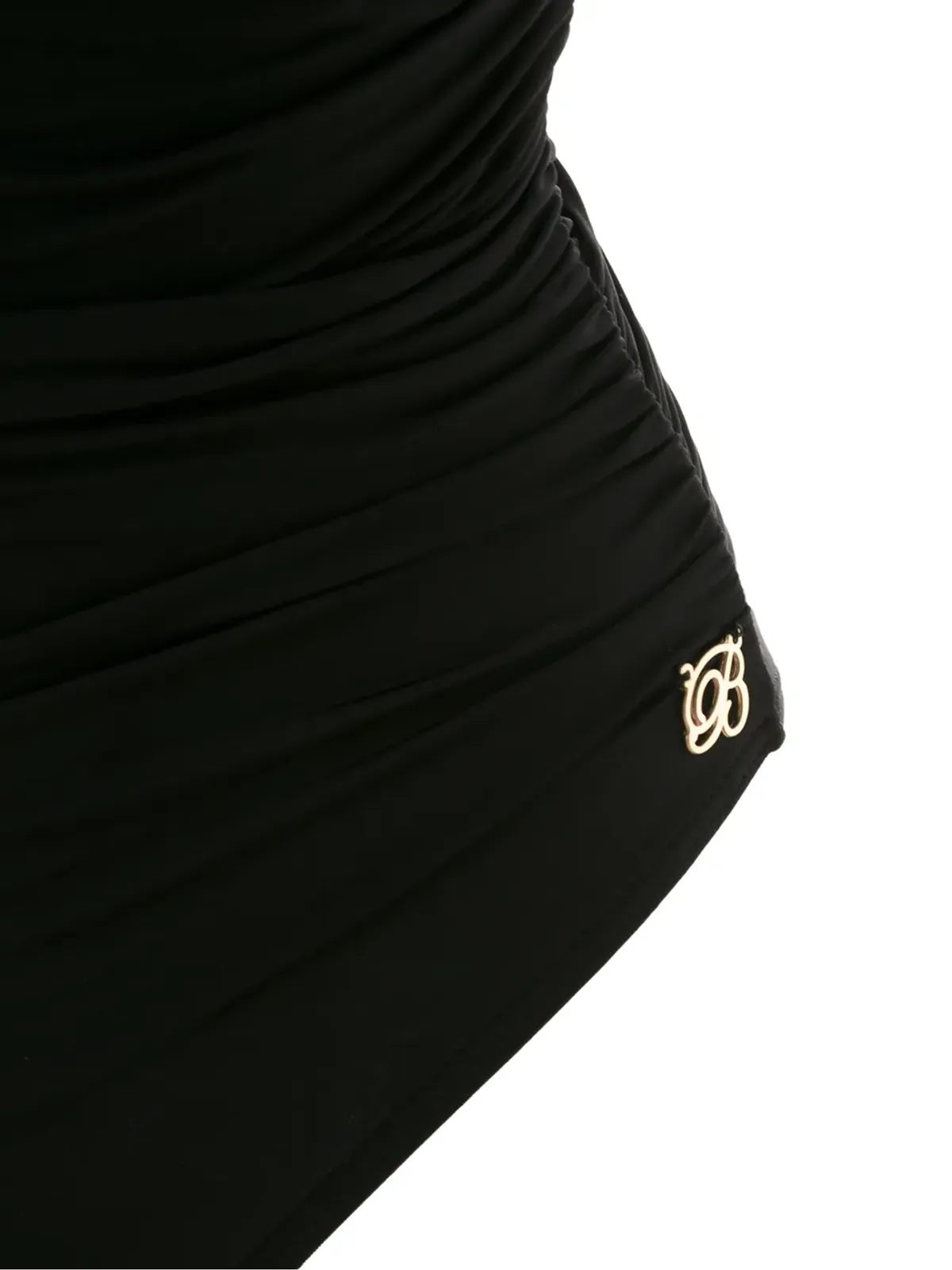 Brigitte draped one-shoulder swimsuit - Black - 画像5