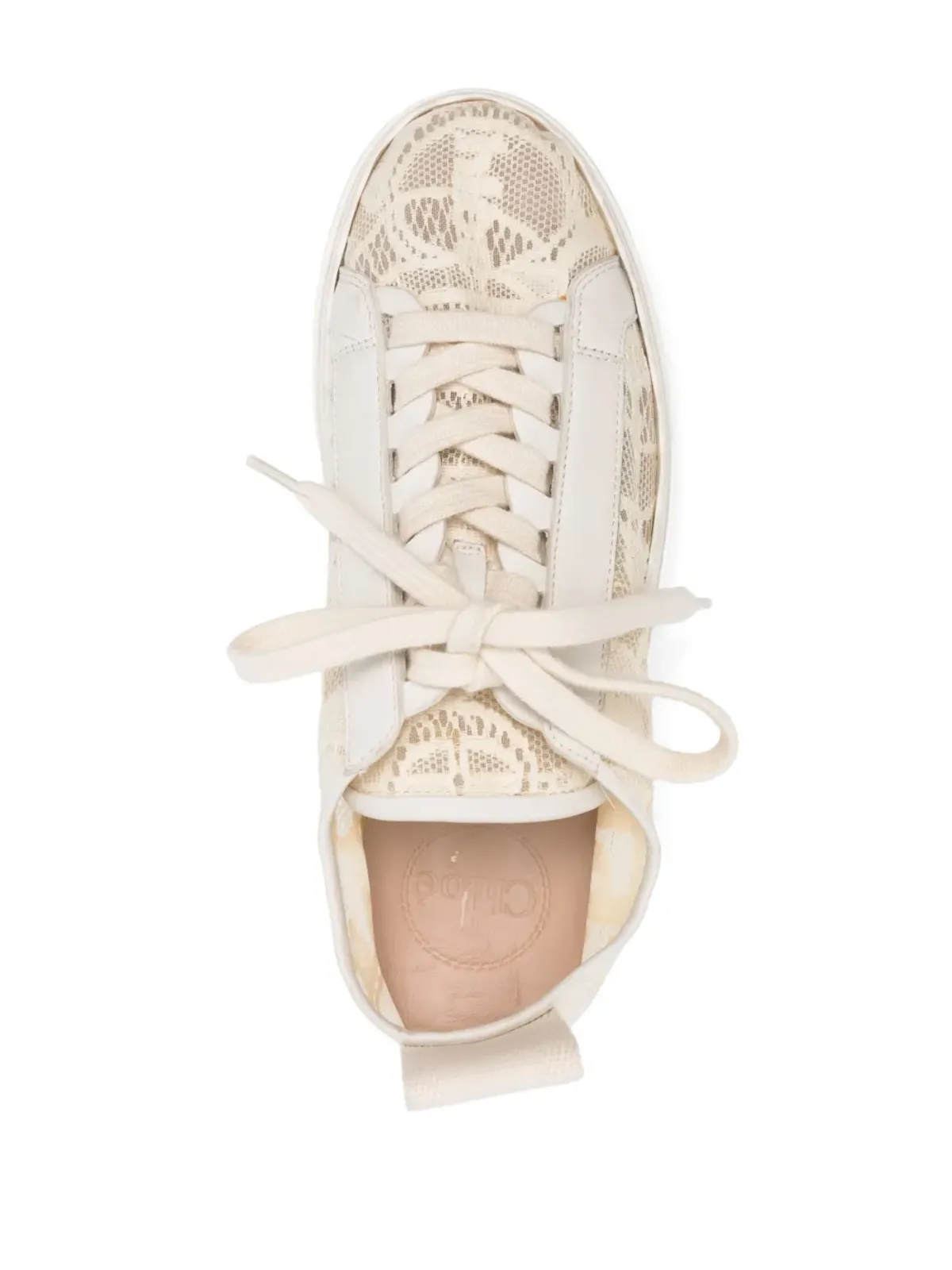 Chloé ローラン レースディテール スニーカー - 画像4