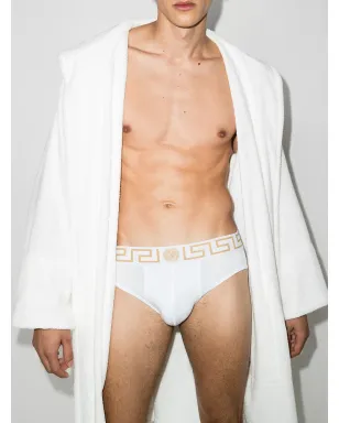 Versace Greca border briefs (set of two) - White - サムネイル2