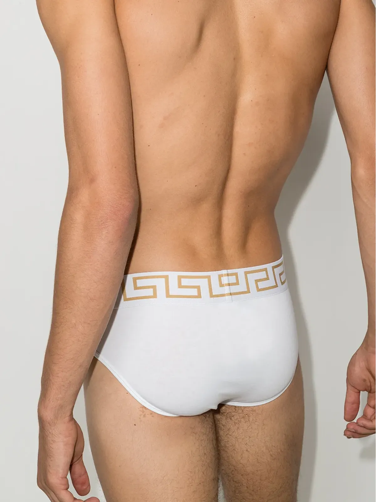 Versace Greca border briefs (set of two) - White - 画像3