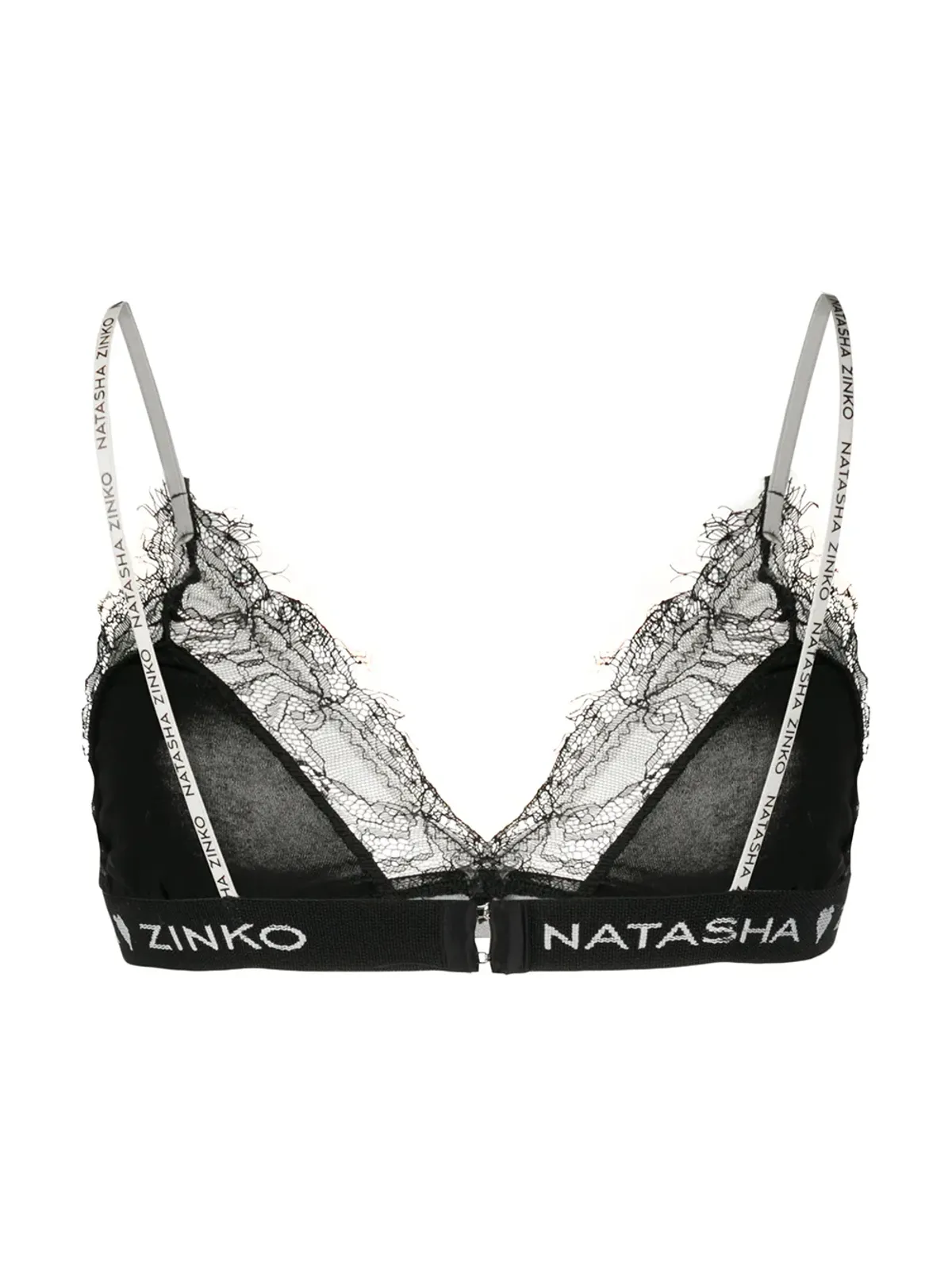 Natasha Zinko レースのトライアングルブラ - 画像2