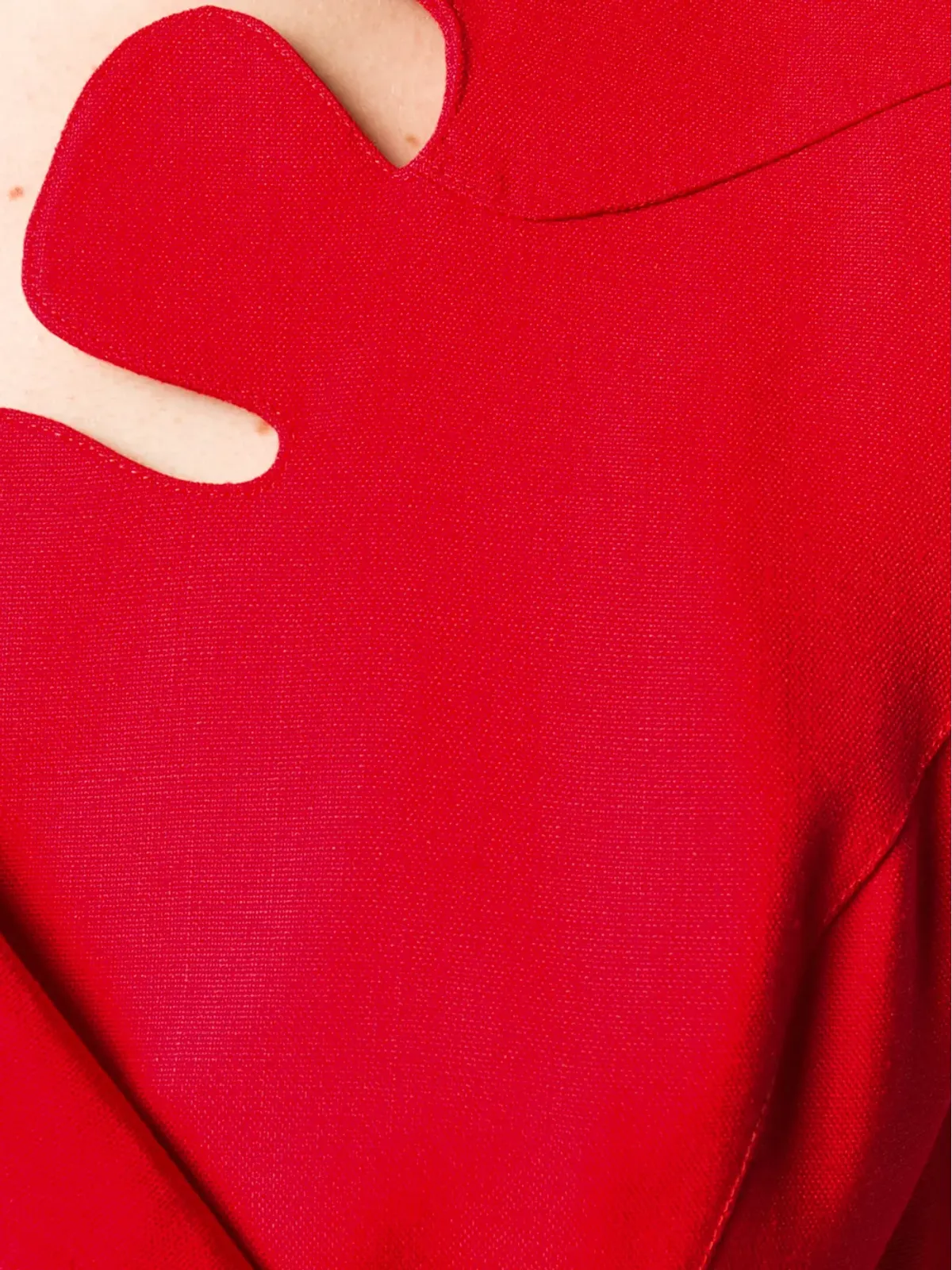 Thierry Mugler Pre-Owned scalloped neck wrap jacket - Red - 画像5