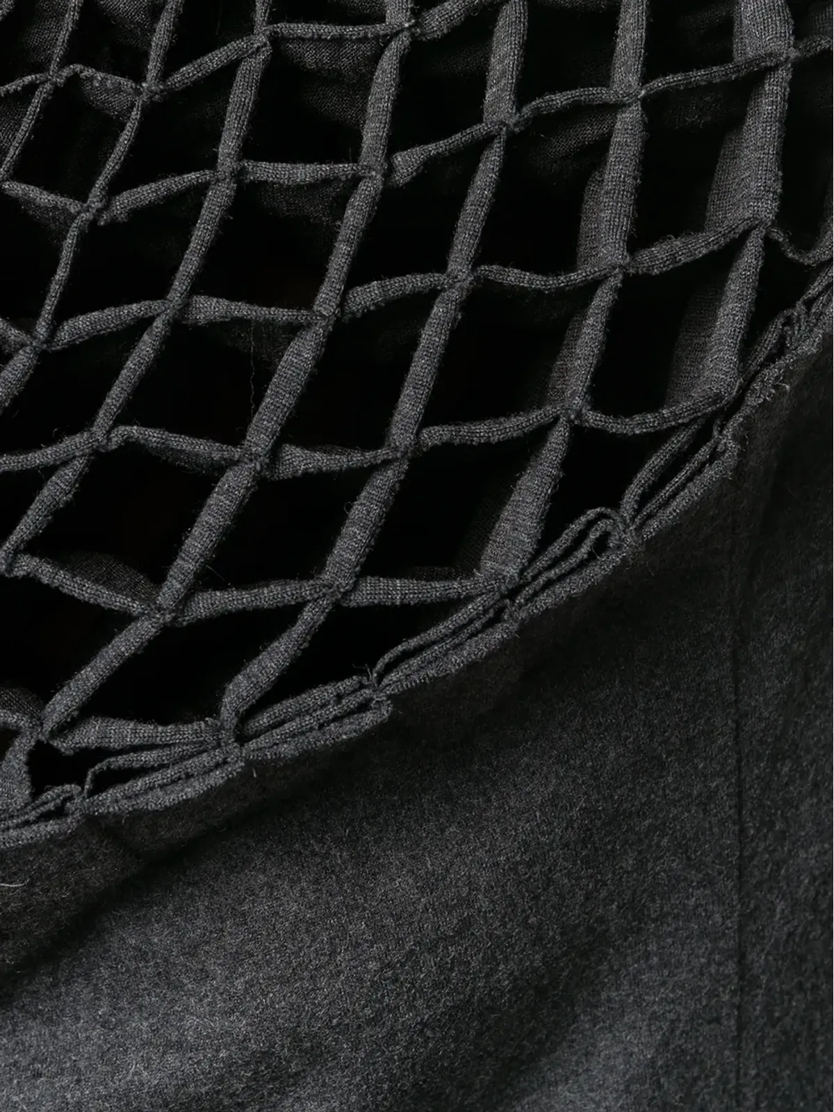 Junya Watanabe Comme des Garçons Pre-Owned 2000s honeycomb collar dress - Grey - 画像5