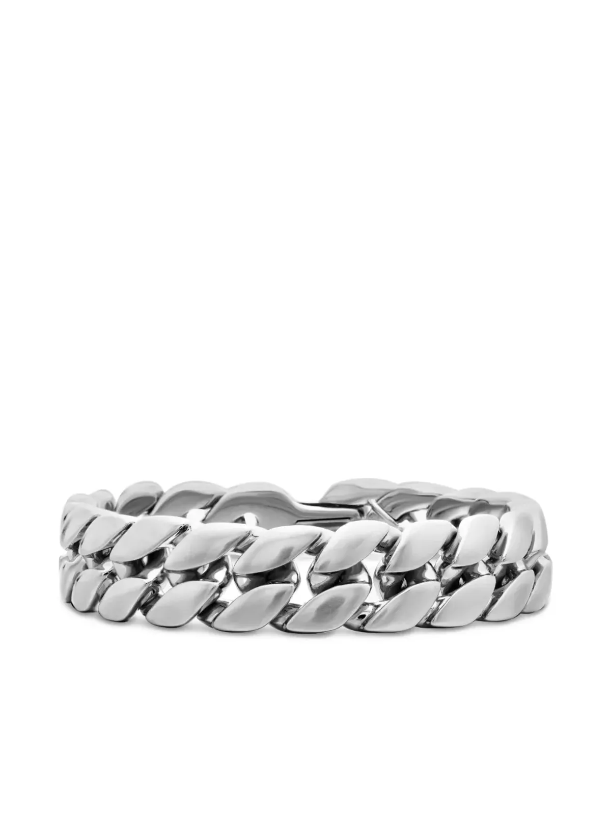David Yurman スターリングシルバー カーブチェーン ブレスレット - 画像1