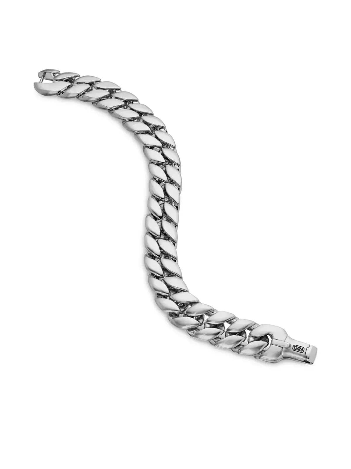 David Yurman スターリングシルバー カーブチェーン ブレスレット - 画像5