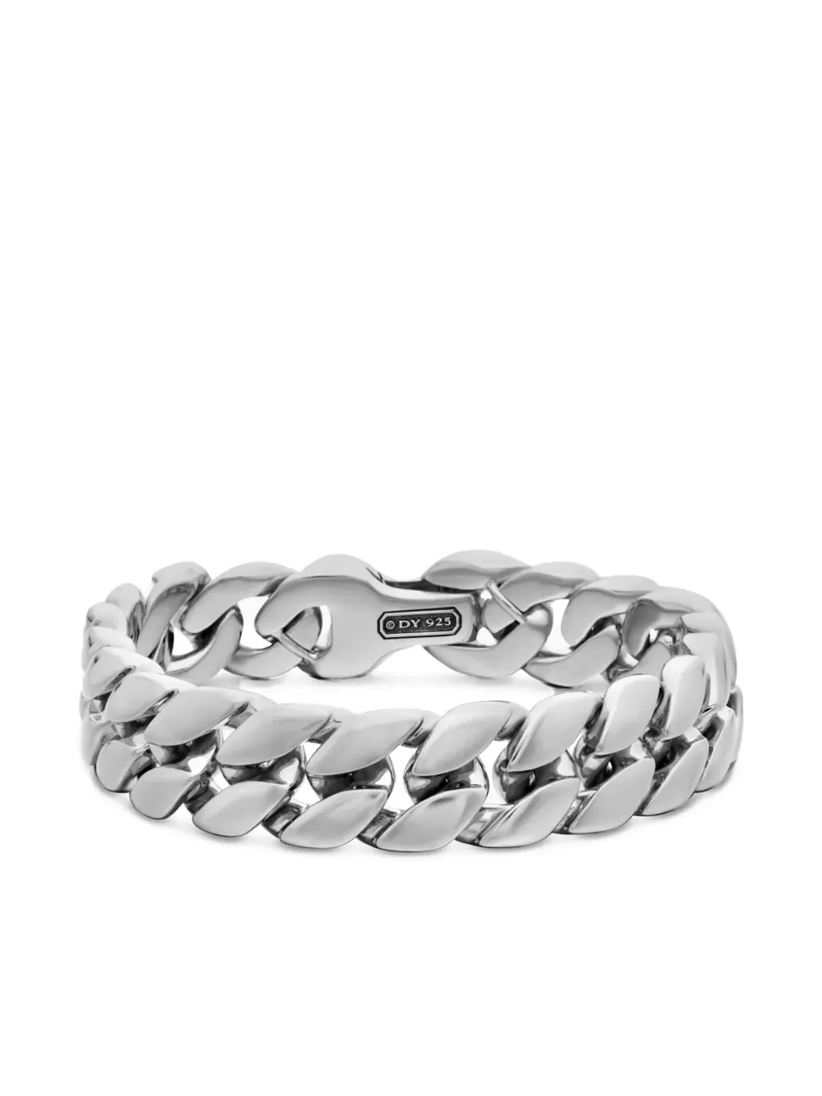 David Yurman スターリングシルバー カーブチェーン ブレスレット - 画像4