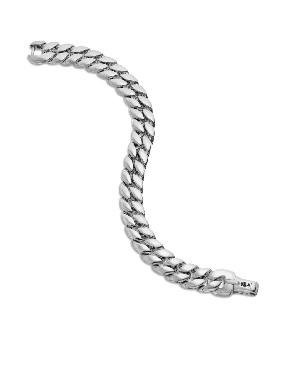 David Yurman スターリングシルバー カーブチェーン ブレスレット - 画像5