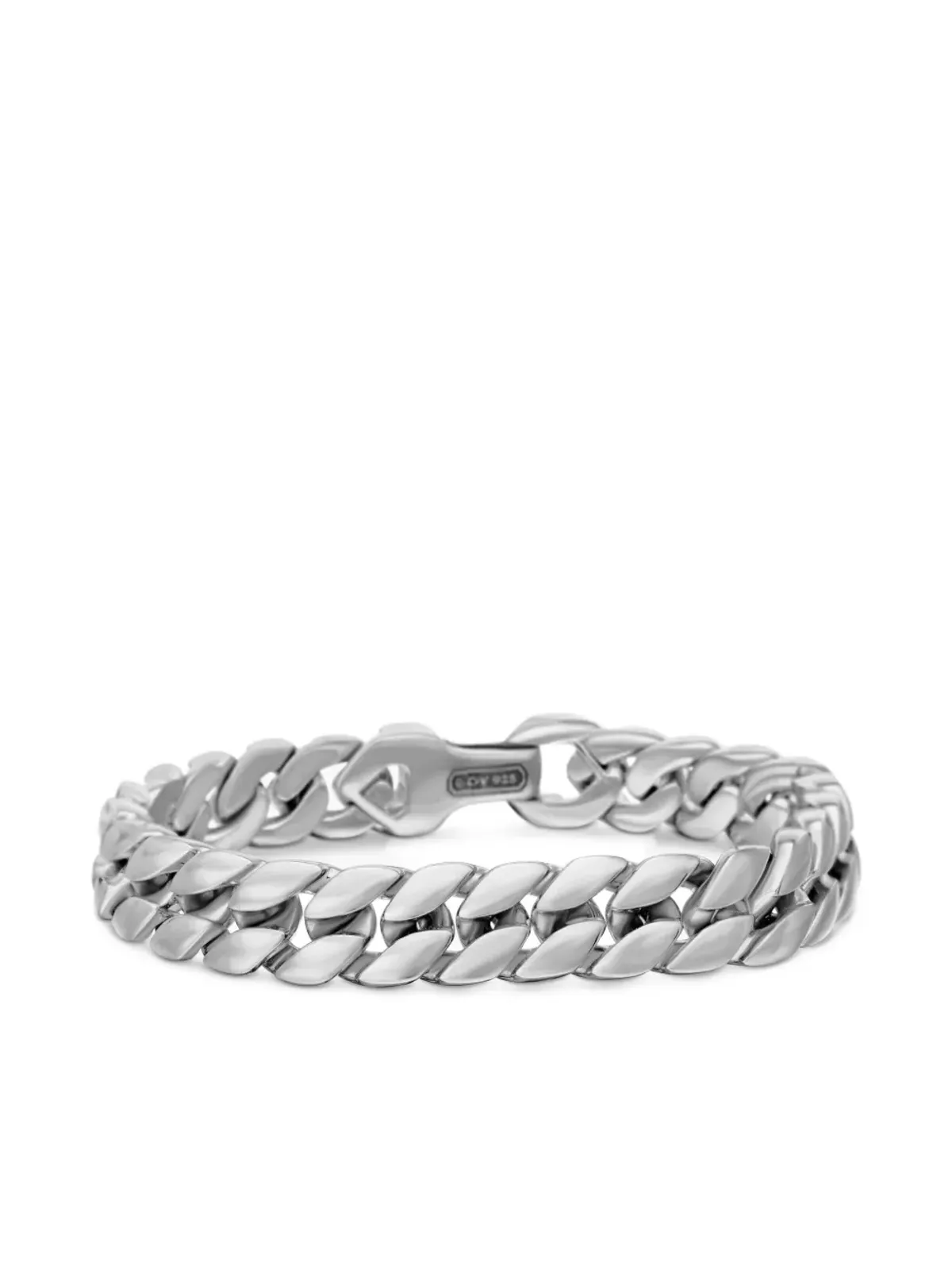 David Yurman スターリングシルバー カーブチェーン ブレスレット - 画像4
