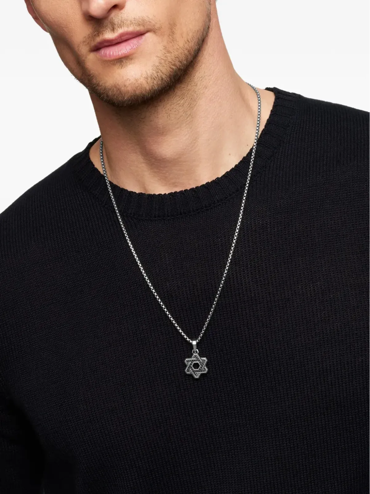 David Yurman デコ・スター・オブ・ダビッド ダイヤモンド ペンダント - 画像3