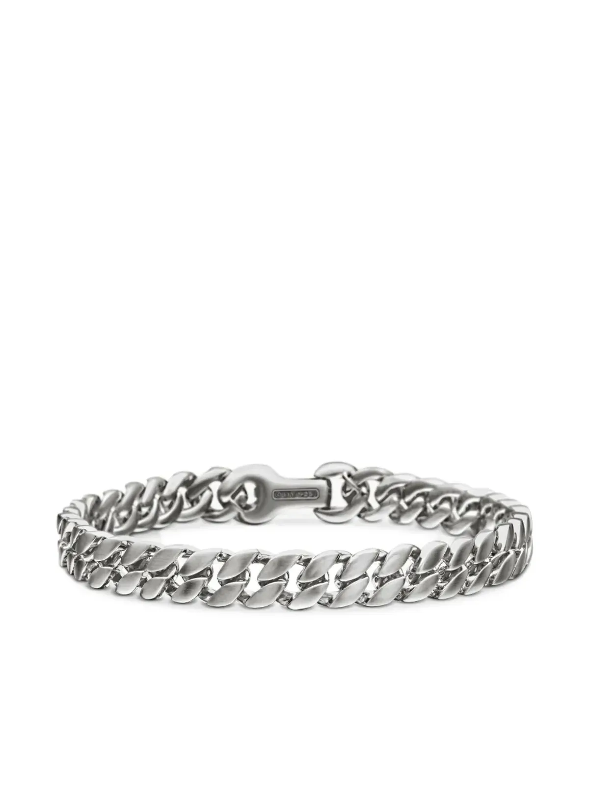David Yurman スターリングシルバー カーブチェーン ブレスレット - 画像4