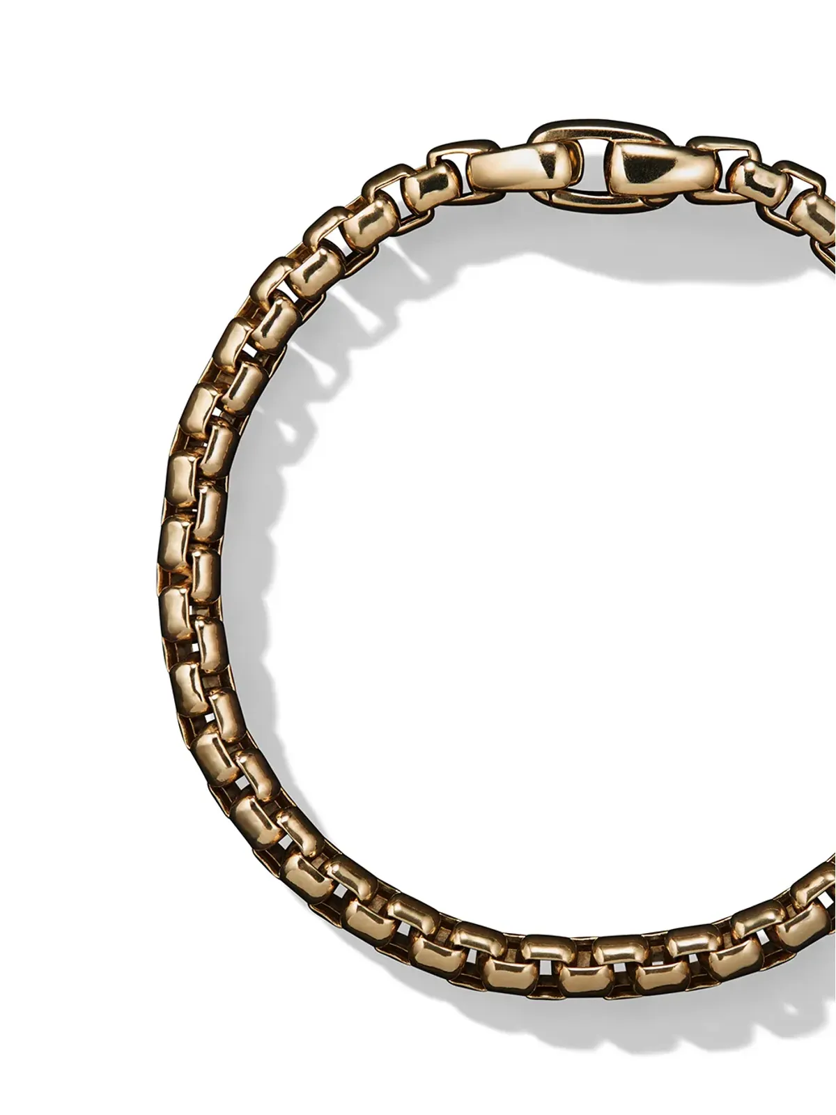 David Yurman 18K イエローゴールド ボックスチェーン ブレスレット - 画像2