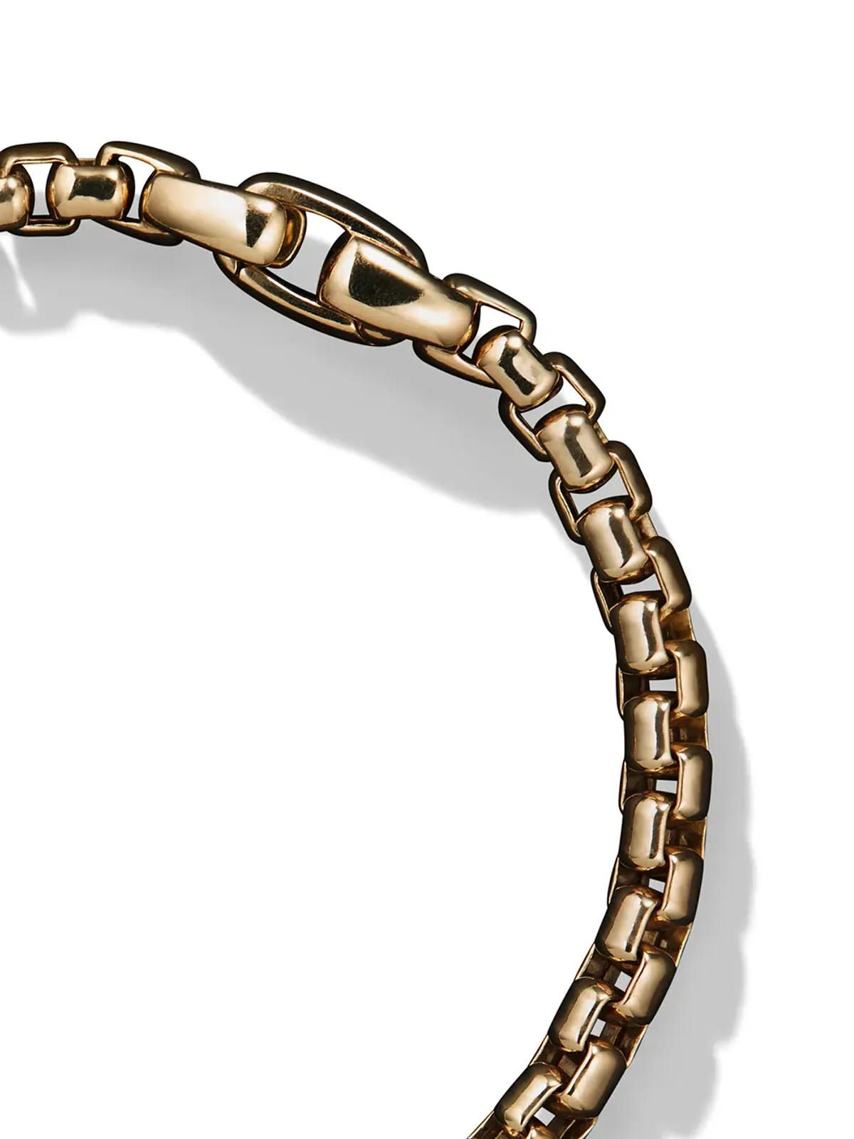 David Yurman 18K イエローゴールド ボックスチェーン ブレスレット - 画像3