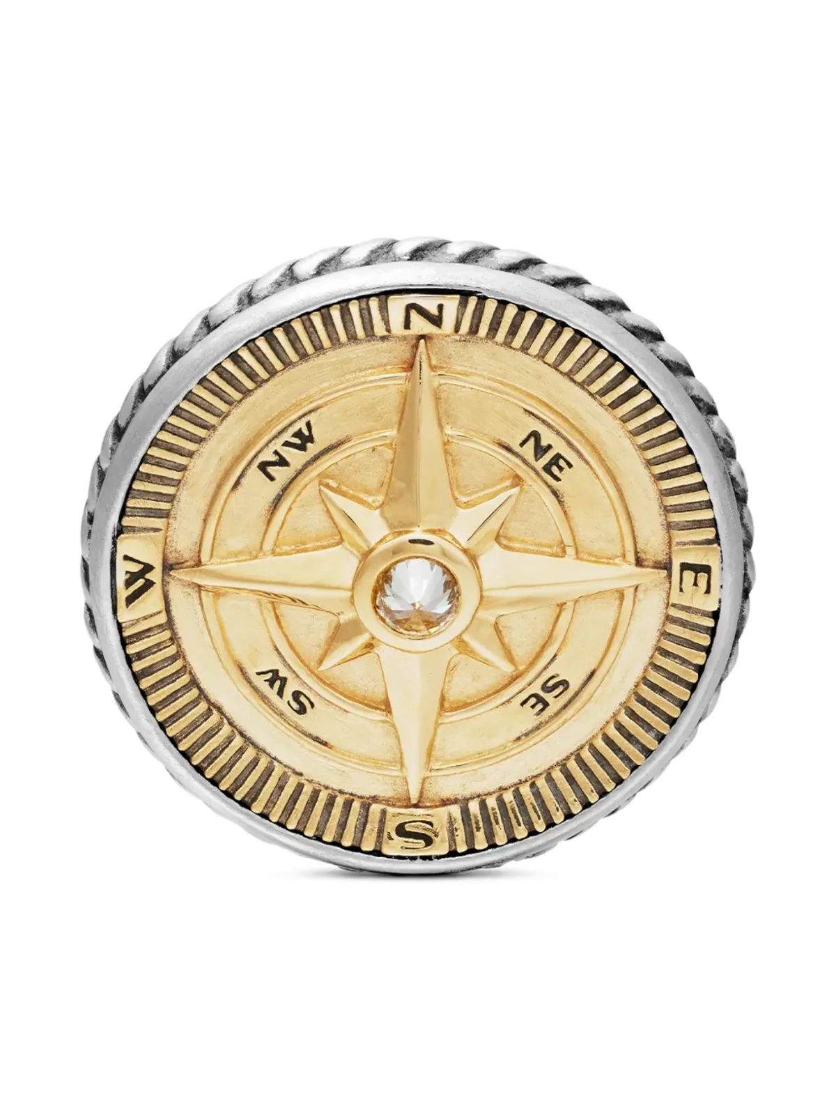 David Yurman マリタイム コンパス ダイヤモンド カフリンクス - 画像5