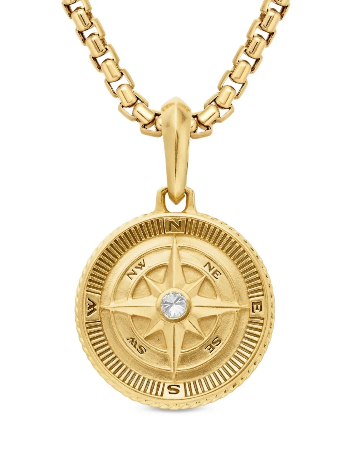David Yurman 18kt イエローゴールド マリタイム コンパス ダイヤモンド アミュレット - 画像1