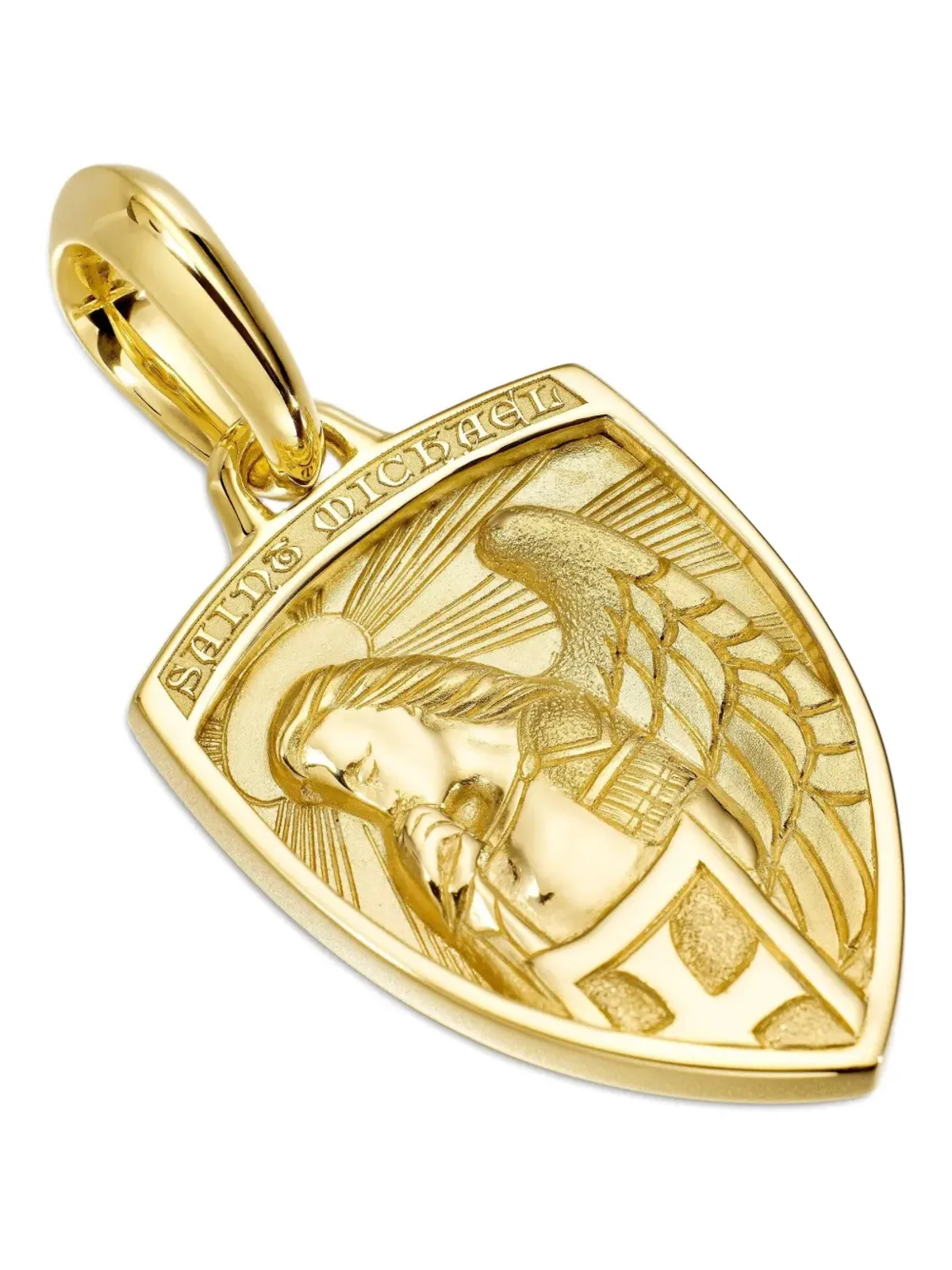 David Yurman 18kt Yellow Gold 聖ミカエル・アミュレット - 画像5