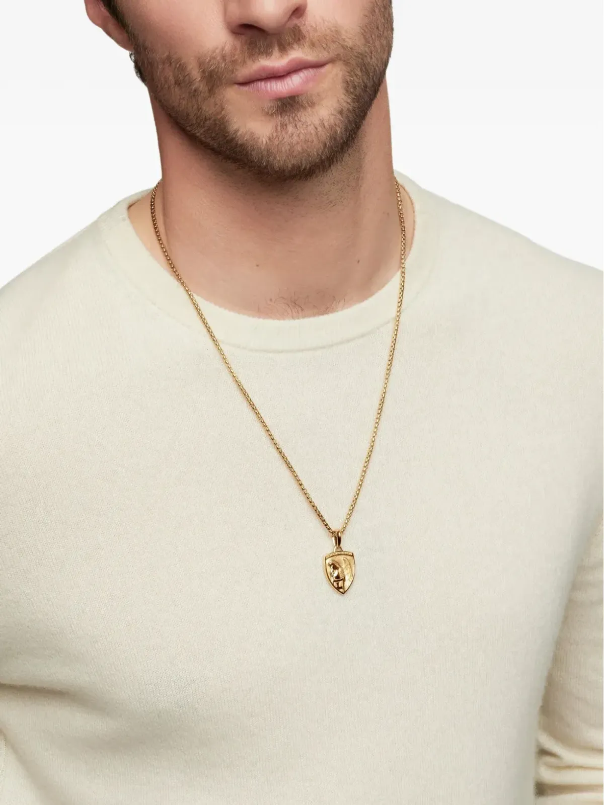 David Yurman 18kt Yellow Gold 聖ミカエル・アミュレット - 画像2