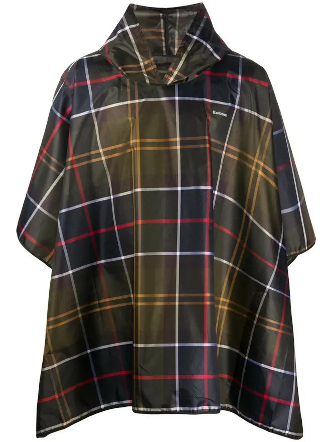 Barbour Barbour Sproofタータン ポンチョ - グリーンの商品画像