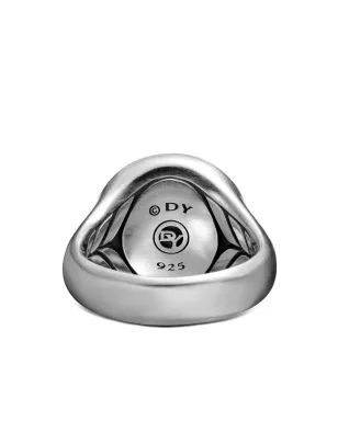 David Yurman sterling silver Maritime Compass black diamond signet ring - サムネイル4