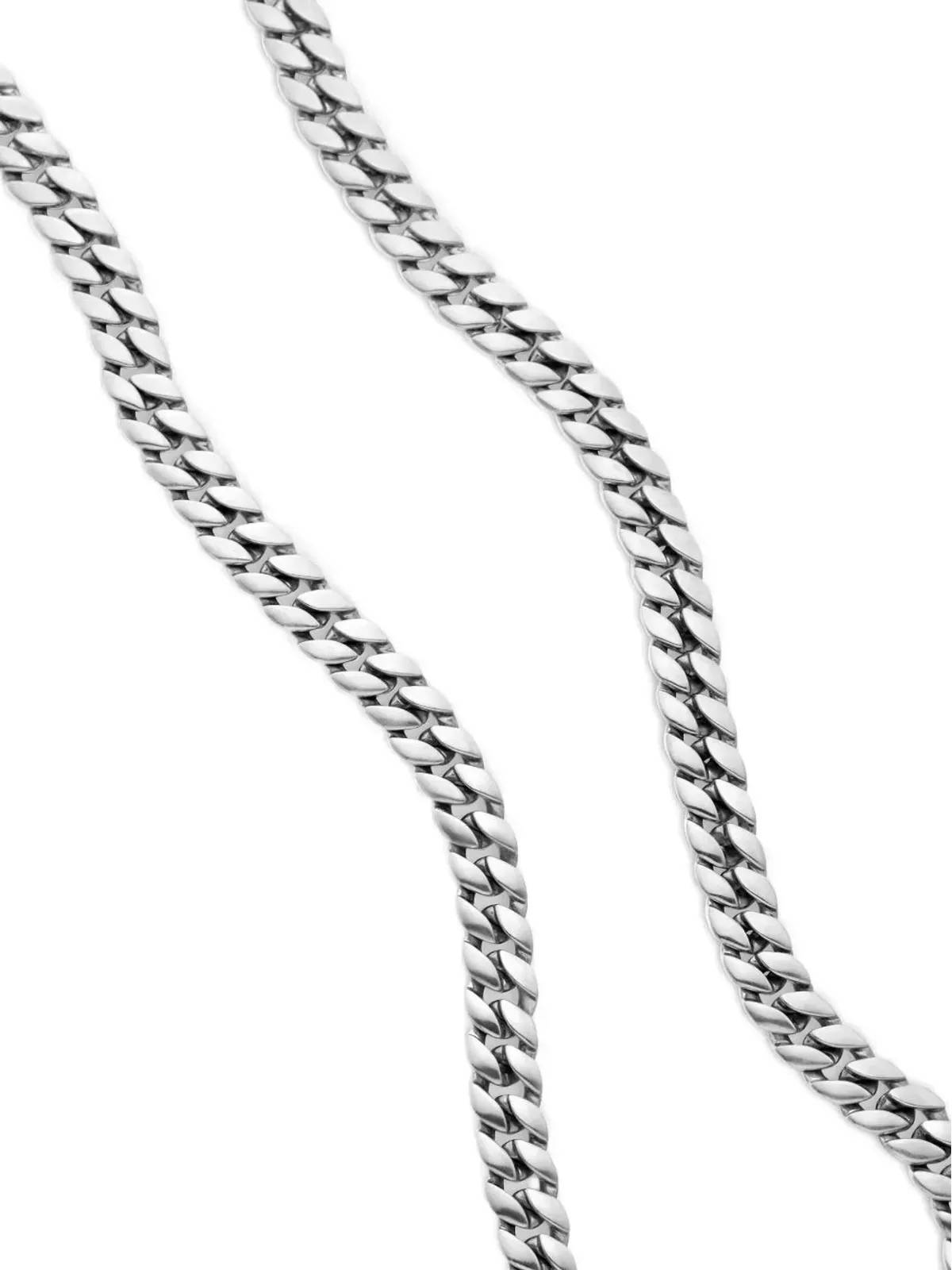 David Yurman スターリングシルバー カーブチェーン ネックレス - 画像5
