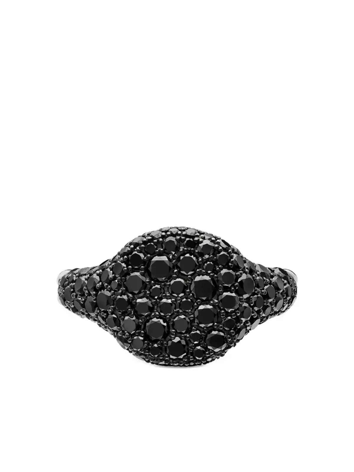 David Yurman 18ktホワイトゴールド シェブロン ダイヤ ピンキーリング - シルバー - 画像3