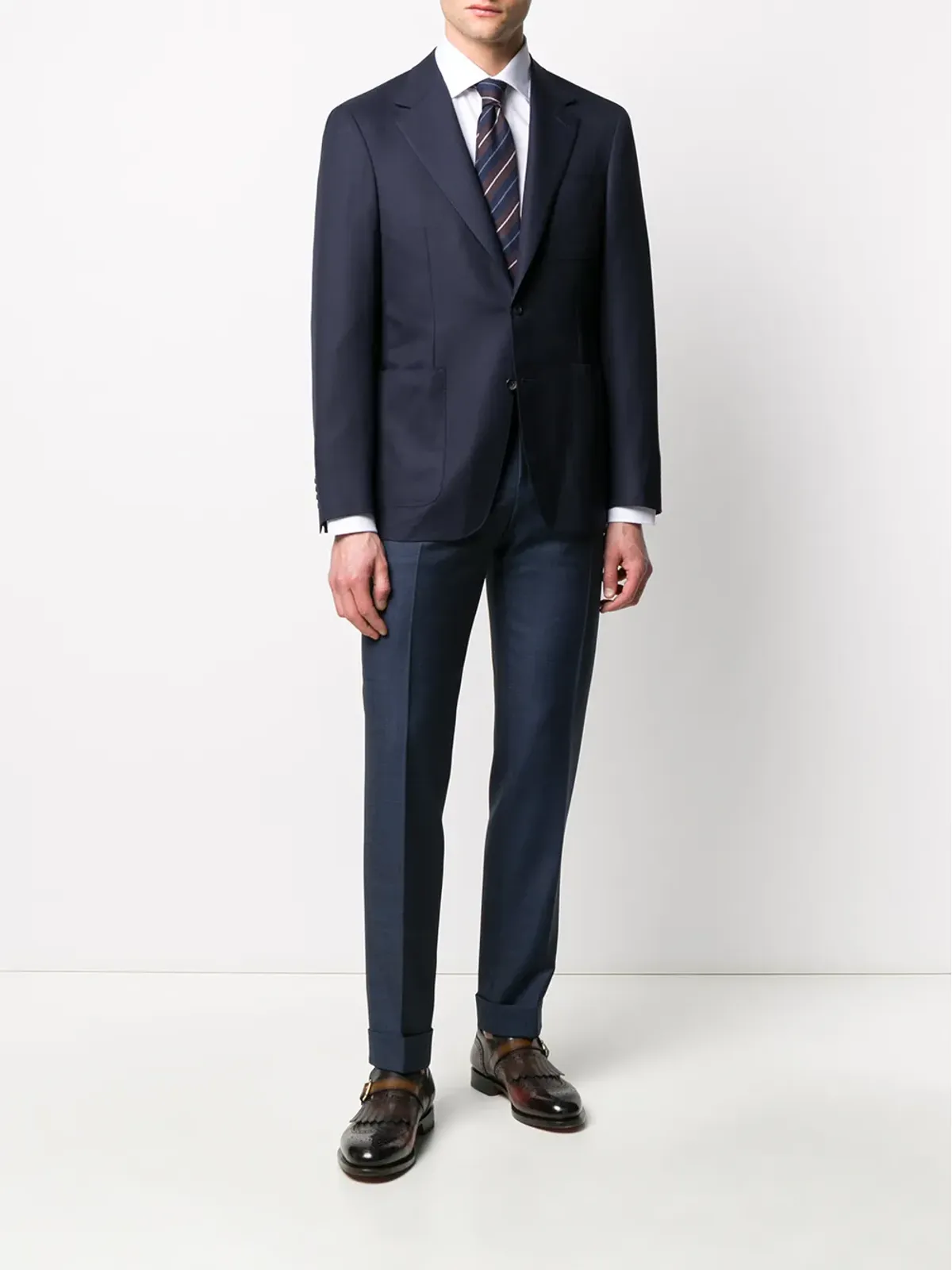 Canali フィットしたフォーマルブレザー - 画像2