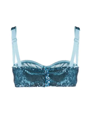 Dolce & Gabbana スパンコール バルコニーブラ - サムネイル2