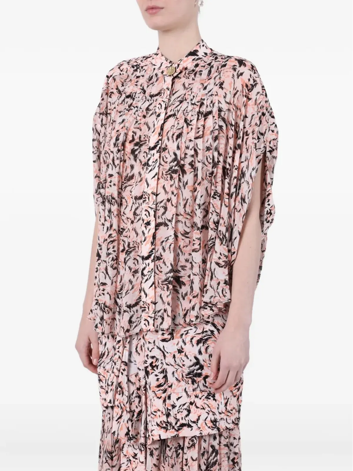 Proenza Schouler プリント柄半袖ブラウス - 画像3
