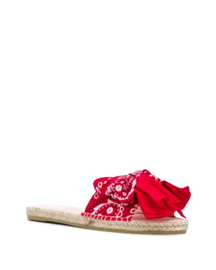 Manebi scarf tied slides - Red - サムネイル2
