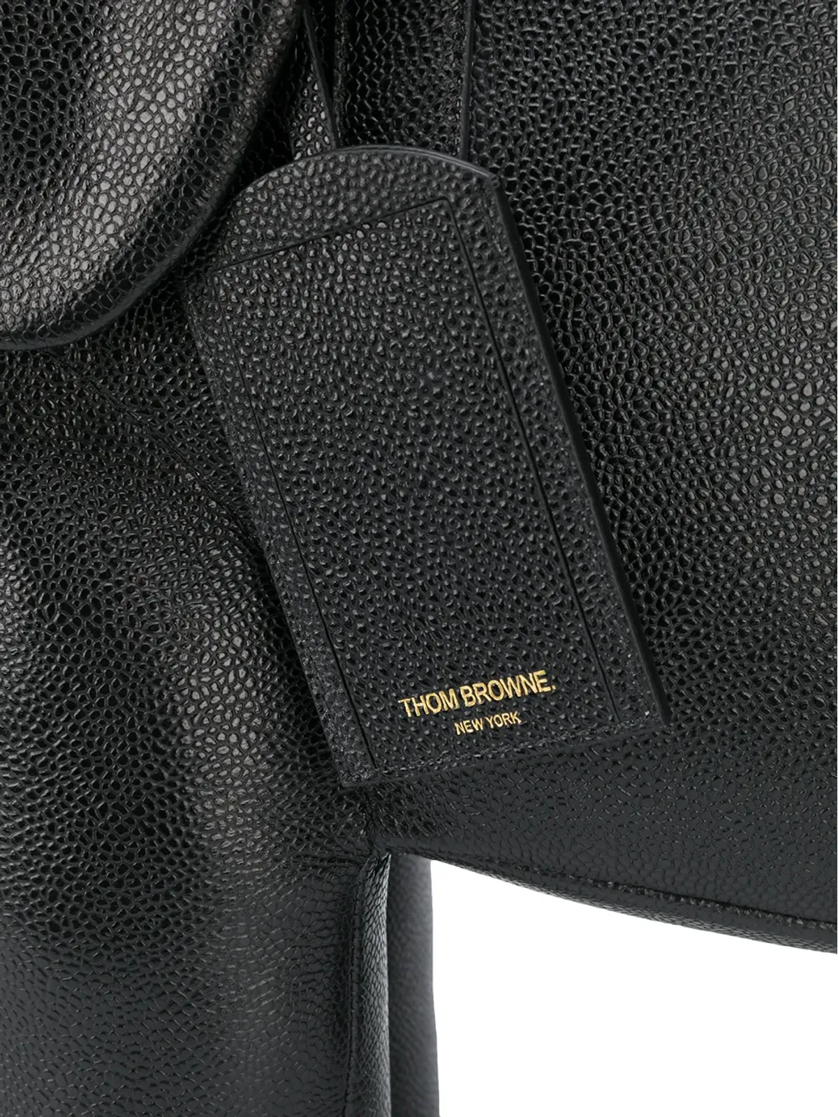 Thom Browne エレファント・シボ革 トートバッグ - ブラック - 画像4