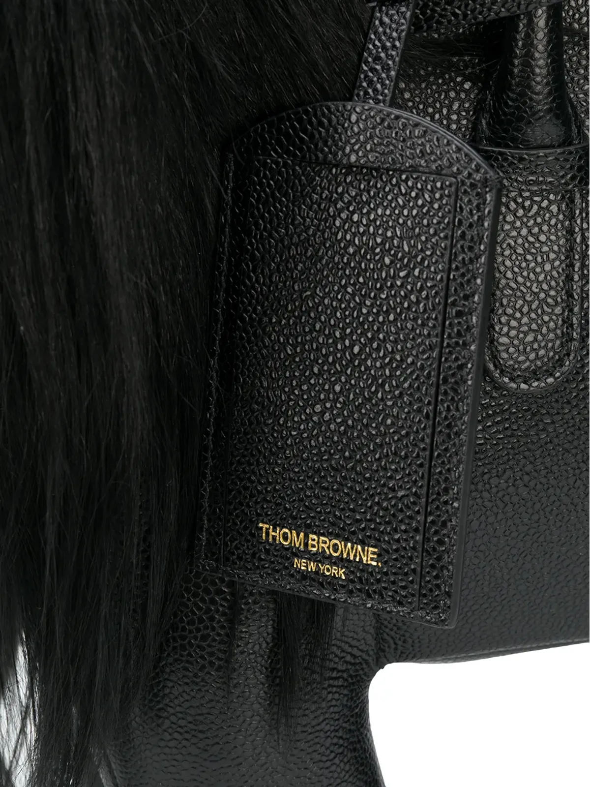 Thom Browne ライオン・ピベッドレザー・トートバッグ - 画像4