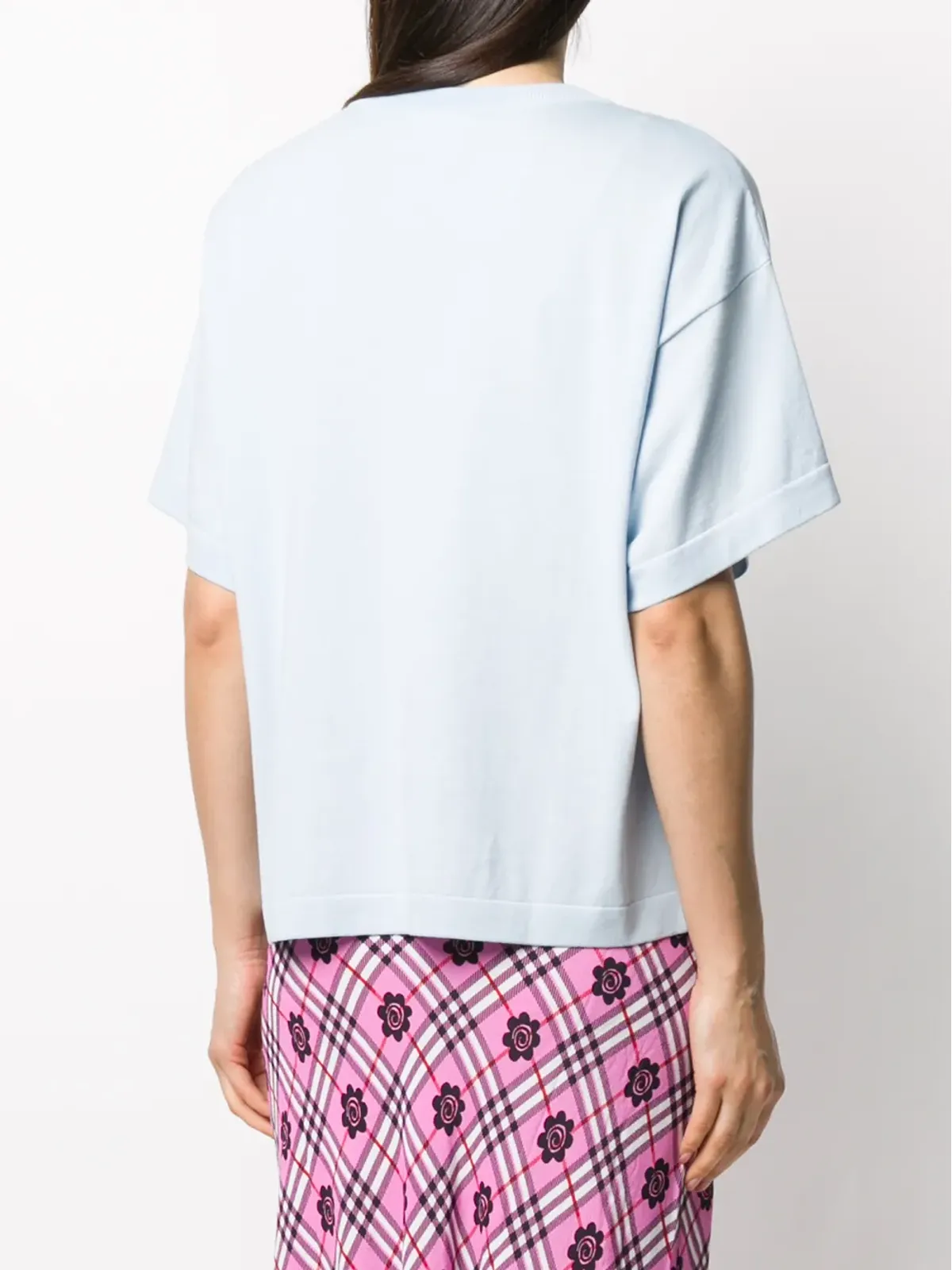 Boutique Moschino ヒッピーチック編み込みTシャツ - 画像4
