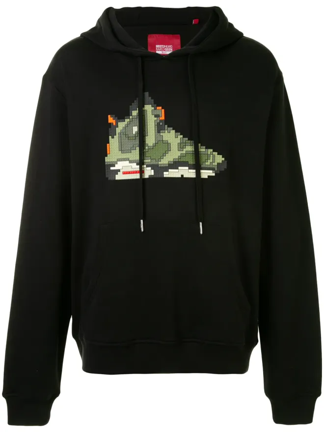Mostly Heard Rarely Seen 8-Bit Mostly Heard Rarely Seen 8-Bit ブラック グラフィックスニーカー柄プリントTシャツの商品画像