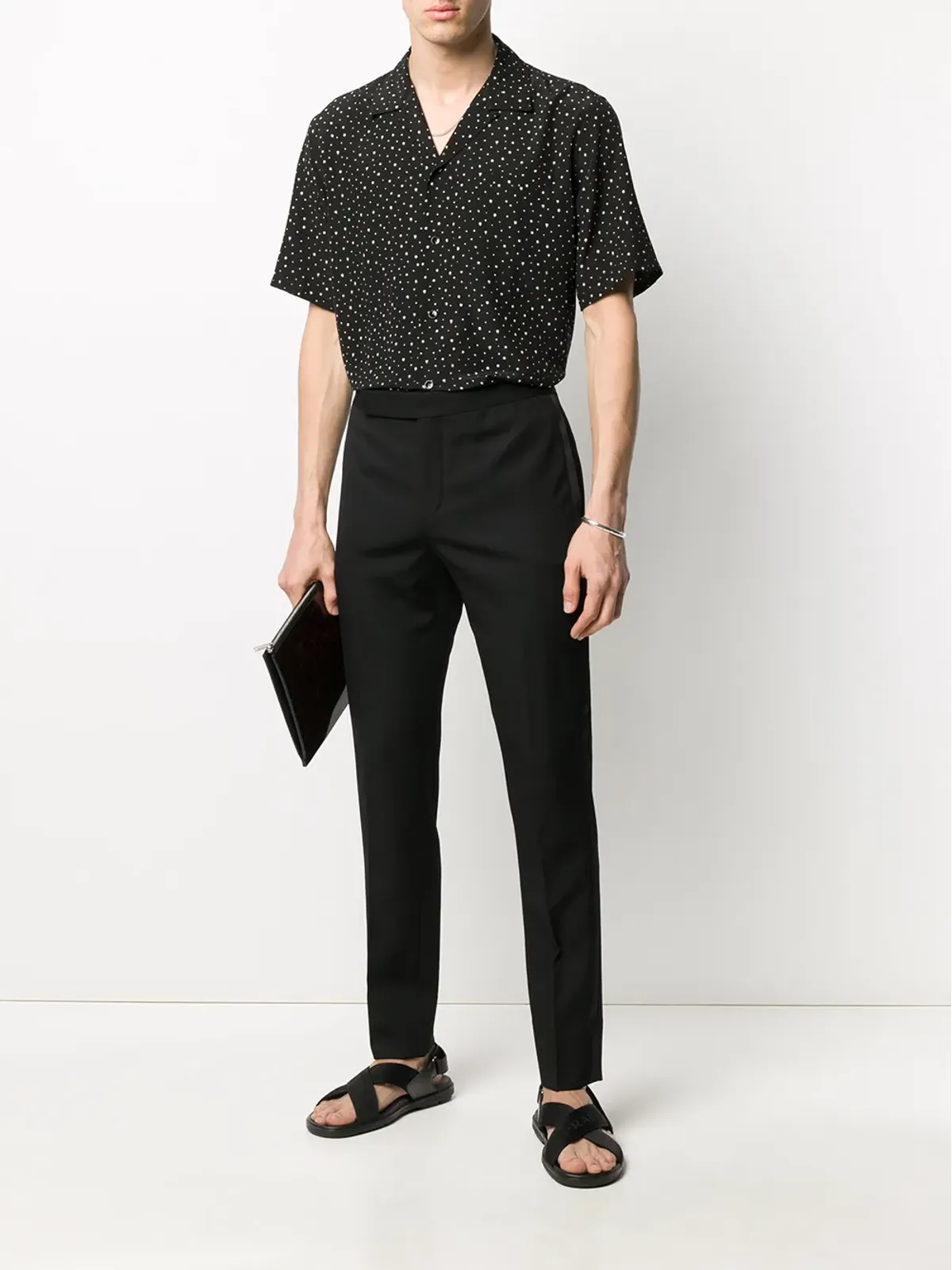Saint Laurent サイドストライプ テーラードパンツ - 画像2