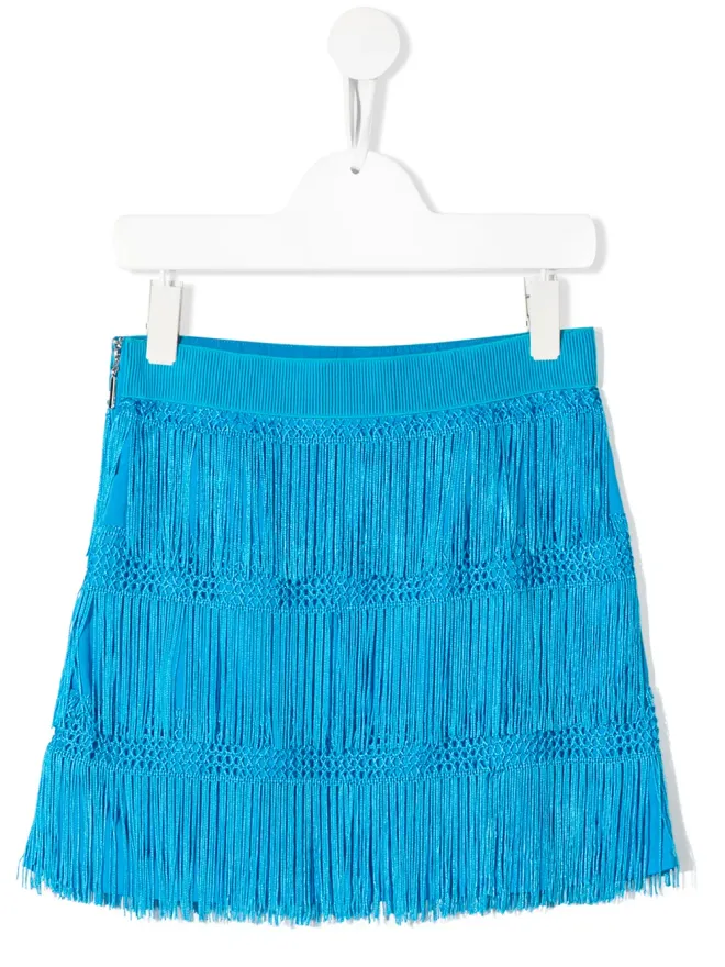 Alberta Ferretti Kids Alberta Ferretti Kids フリンジディテールスカートの商品画像