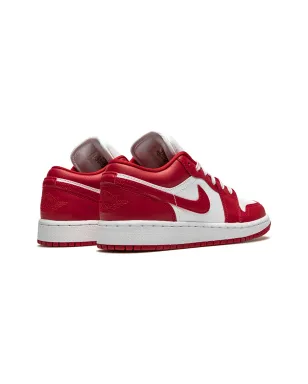 Jordan Kids エアジョーダン 1 ロー ジムレッド/ホワイト スニーカー - サムネイル3