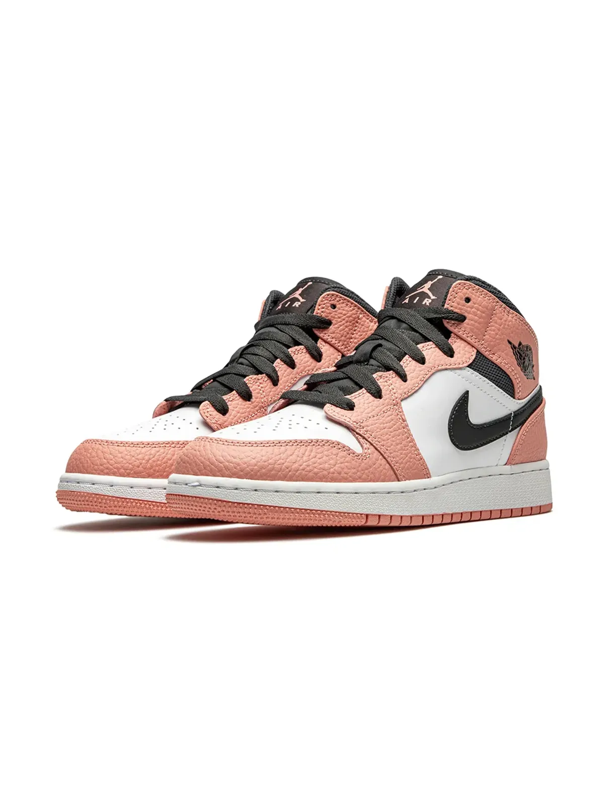 Jordan Kids エア ジョーダン 1 ミッド ピンク クォーツ スニーカー - 画像2