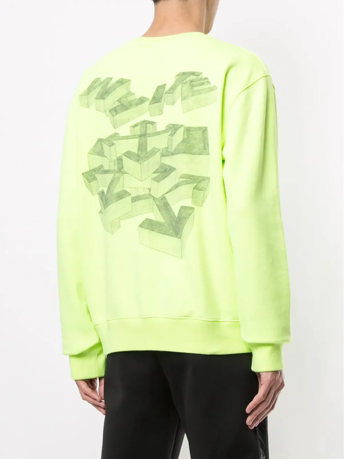 Off-White アローズプリント スウェットシャツ - イエロー - 画像4